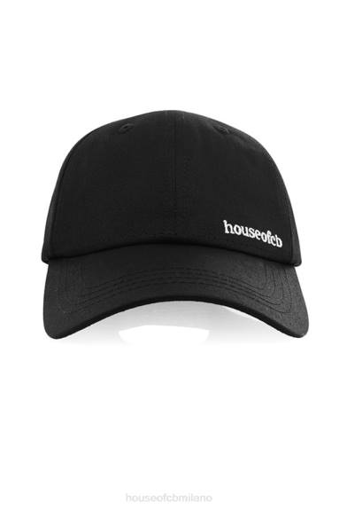 Accessori esso House of CB Cappello da baseball devon nero con fibbia sul retro X44T1063