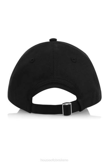 Accessori esso House of CB Cappello da baseball devon nero con fibbia sul retro X44T1063