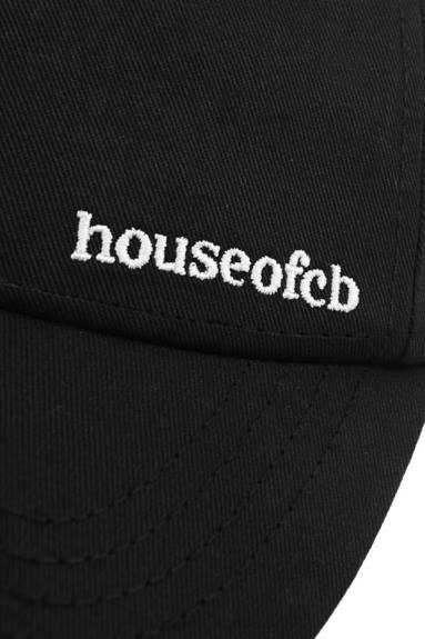 Accessori esso House of CB Cappello da baseball devon nero con fibbia sul retro X44T1063