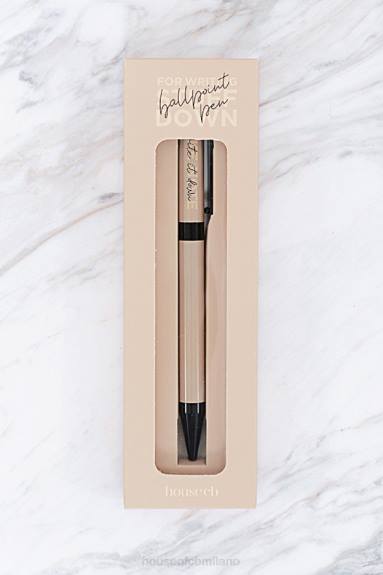 i regali esso House of CB Penna a sfera Hocb nera e beige X44T1330