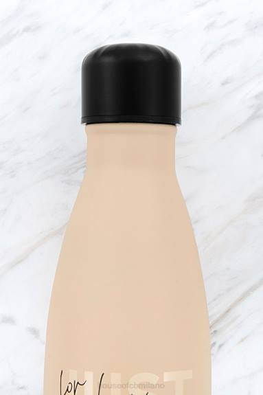 i regali esso House of CB bottiglia d'acqua in metallo beige e nero X44T1329
