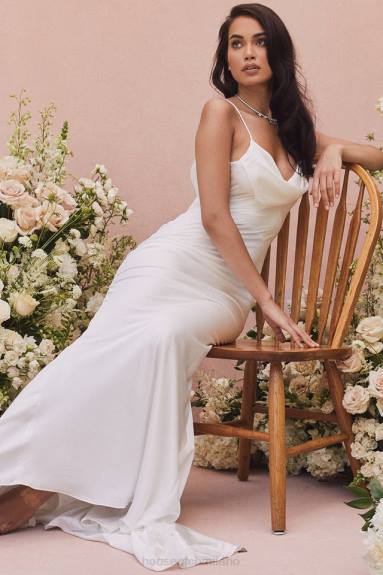 matrimoni esso House of CB Abito da sposa Aurelie color avorio con drappeggio sulla schiena - edizione limitata X44T1158