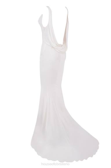 matrimoni esso House of CB Abito da sposa Odette color avorio con drappeggio sul retro - edizione limitata X44T1162