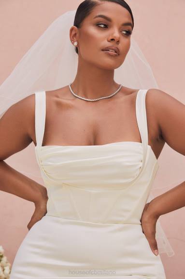 matrimoni esso House of CB Abito da sposa con corsetto a balconcino color avorio francoise - edizione limitata X44T1161