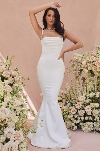 matrimoni esso House of CB Abito da sposa con corsetto a balconcino color avorio francoise - edizione limitata X44T1161