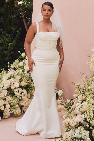 matrimoni esso House of CB Abito da sposa con corsetto a balconcino color avorio francoise - edizione limitata X44T1161