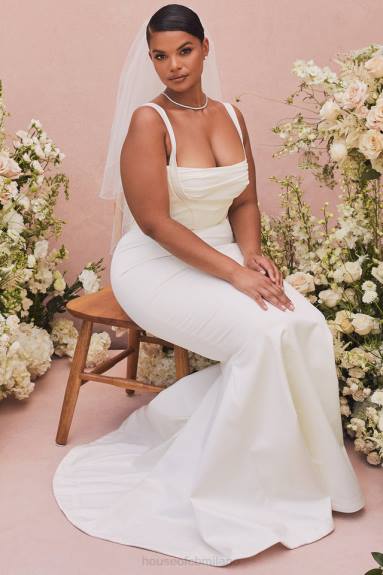 matrimoni esso House of CB Abito da sposa con corsetto a balconcino color avorio francoise - edizione limitata X44T1161