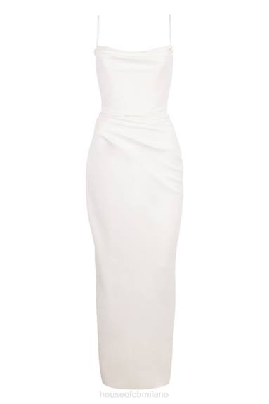 matrimoni esso House of CB Abito da sposa drappeggiato color avorio margaux - edizione limitata X44T1160