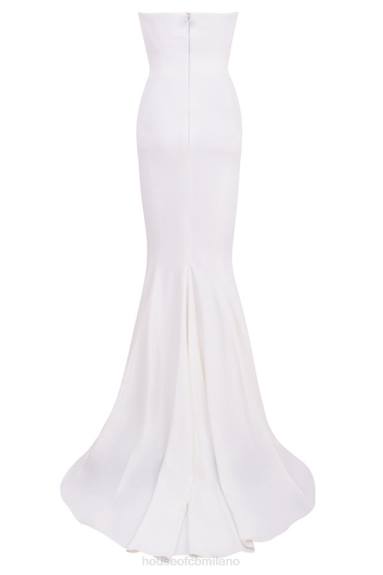 matrimoni esso House of CB Abito da sposa senza spalline drappeggiato color avorio di Esmee - edizione limitata X44T1155
