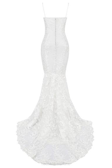 matrimoni esso House of CB abito da sposa in pizzo bianco solene X44T1142