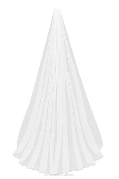 matrimoni esso House of CB velo di tulle morbido ultra lungo bianco leone X44T1145