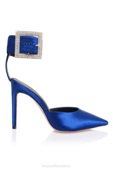 scarpe esso House of CB Krista décolleté con fibbia in cristalli blu cobalto X44T1097