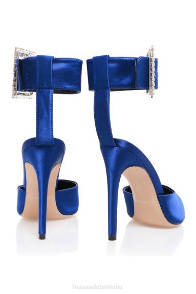scarpe esso House of CB Krista décolleté con fibbia in cristalli blu cobalto X44T1097