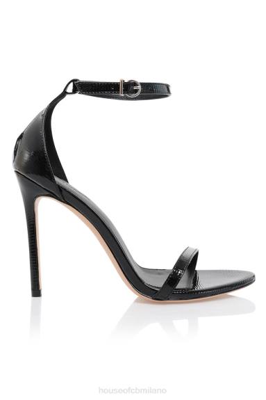 scarpe esso House of CB sandali marivel con cinturino nero strutturato X44T1089