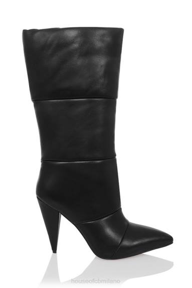 scarpe esso House of CB Fenomeno stivaletti in pelle nera X44T1114