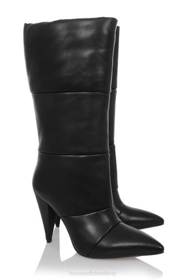 scarpe esso House of CB Fenomeno stivaletti in pelle nera X44T1114