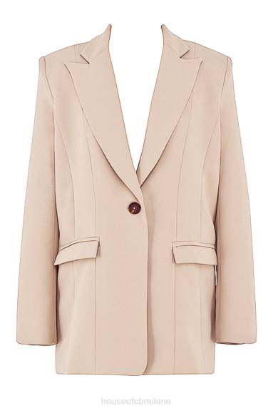 vestiario esso House of CB Blazer oversize Marta Latte X44T1043