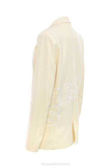 vestiario esso House of CB blazer con marchio logo limone e cuore pulsante di Mistress Rocks X44T1050