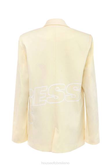 vestiario esso House of CB blazer con marchio logo limone e cuore pulsante di Mistress Rocks X44T1050