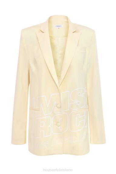 vestiario esso House of CB blazer con marchio logo limone e cuore pulsante di Mistress Rocks X44T1050