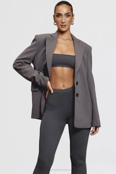 vestiario esso House of CB blazer oversize grigio scuro aline X44T1040