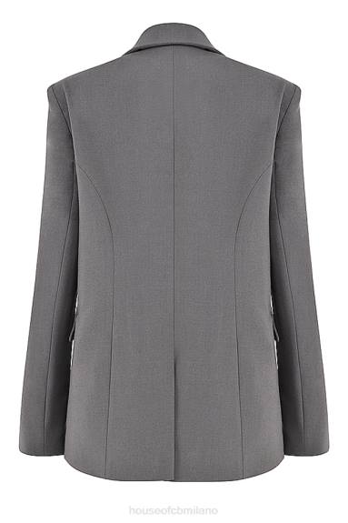 vestiario esso House of CB blazer oversize grigio scuro aline X44T1040