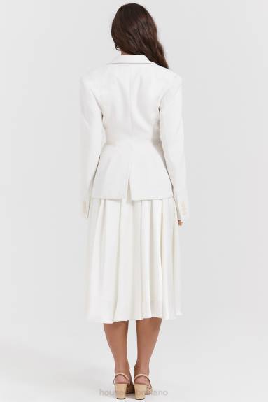 vestiario esso House of CB blazer sartoriale dal contorno avorio sariah X44T1029