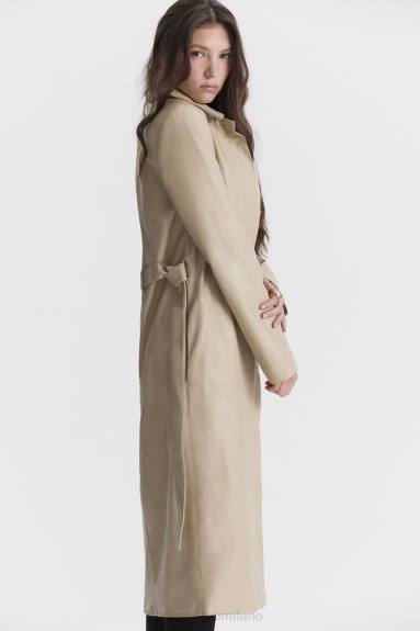 vestiario esso House of CB Trench Ariel in pelle vegana beige X44T1030