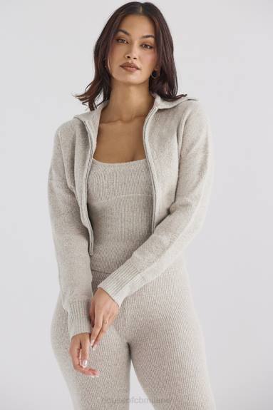 vestiario esso House of CB Cardigan corto in maglia blaise opale marl X44T1032