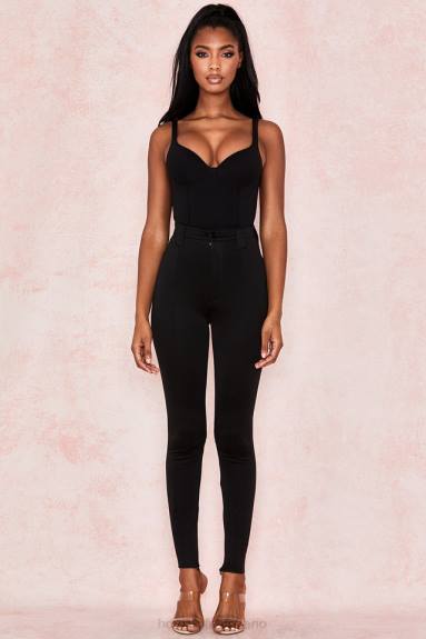 vestiario esso House of CB Body imani in morbido jersey nero marna X44T811