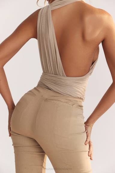 vestiario esso House of CB body cheyanne ecru arricciato X44T665