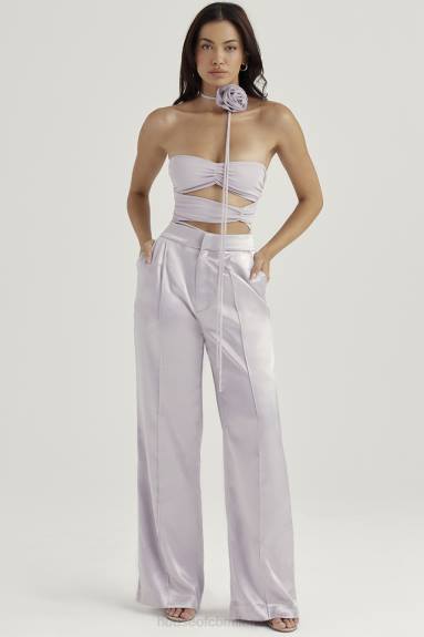 vestiario esso House of CB body joie con bordi floreali grigi X44T713