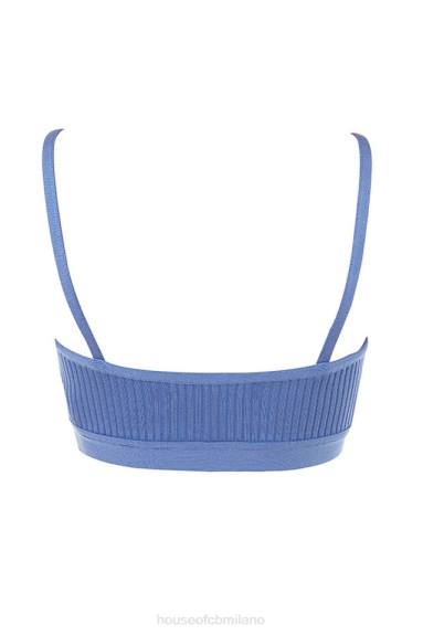 vestiario esso House of CB Bralette con fasciatura azzurra Evie X44T759
