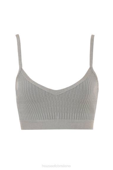 vestiario esso House of CB Bralette con fasciatura grigio mélange Evie X44T1057