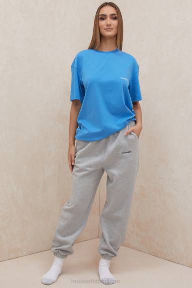 vestiario esso House of CB T-shirt quinn blu oversize in jersey di cotone X44T788