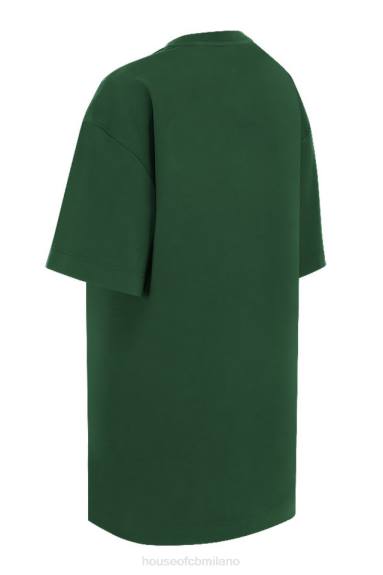 vestiario esso House of CB T-shirt quinn verde oversize in jersey di cotone X44T789
