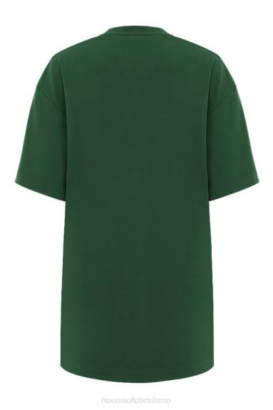 vestiario esso House of CB T-shirt quinn verde oversize in jersey di cotone X44T789