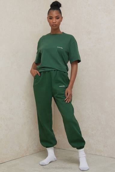 vestiario esso House of CB T-shirt quinn verde oversize in jersey di cotone X44T789