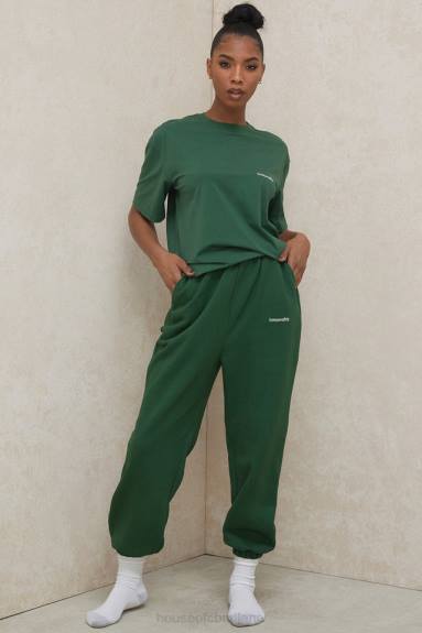 vestiario esso House of CB T-shirt quinn verde oversize in jersey di cotone X44T789