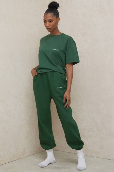 vestiario esso House of CB T-shirt quinn verde oversize in jersey di cotone X44T789