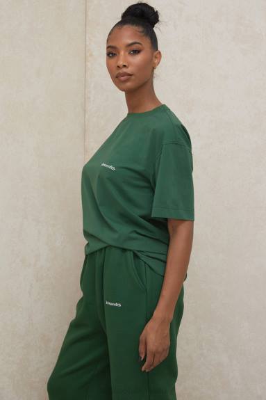 vestiario esso House of CB T-shirt quinn verde oversize in jersey di cotone X44T789
