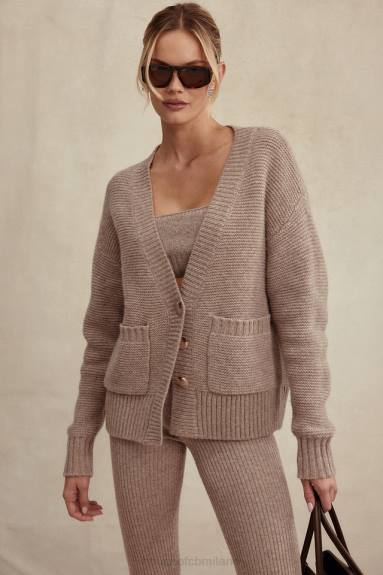 vestiario esso House of CB cardigan grosso in lana naturale Alara Barley X44T648