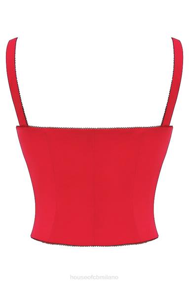 vestiario esso House of CB corsetto Pia Cherry X44T23