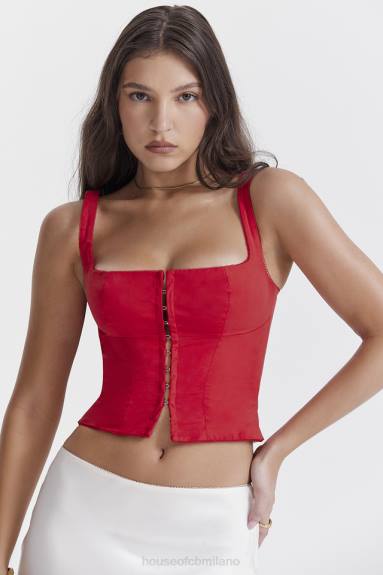 vestiario esso House of CB corsetto Pia Cherry X44T23