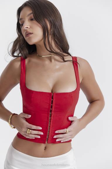 vestiario esso House of CB corsetto Pia Cherry X44T23