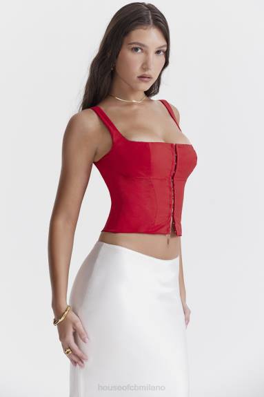 vestiario esso House of CB corsetto Pia Cherry X44T23