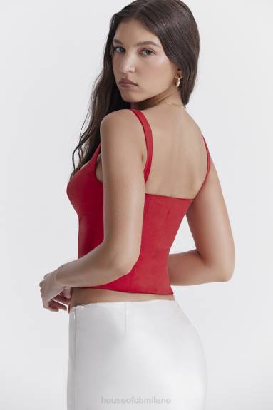 vestiario esso House of CB corsetto Pia Cherry X44T23
