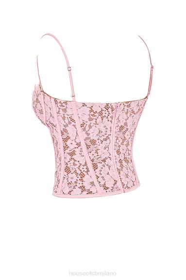 vestiario esso House of CB corsetto con ferretto in pizzo mila rose X44T48