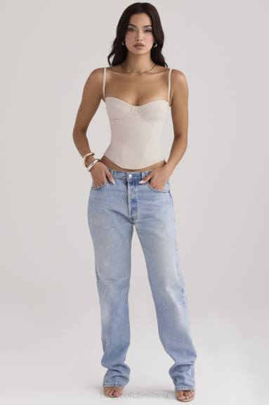 vestiario esso House of CB corsetto con ferretto shanna oyster X44T54