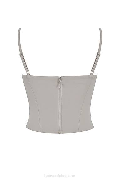 vestiario esso House of CB corsetto con ferretto shanna oyster X44T54